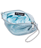 Lony Beaded Mesh Crossbody Bag Air Blue