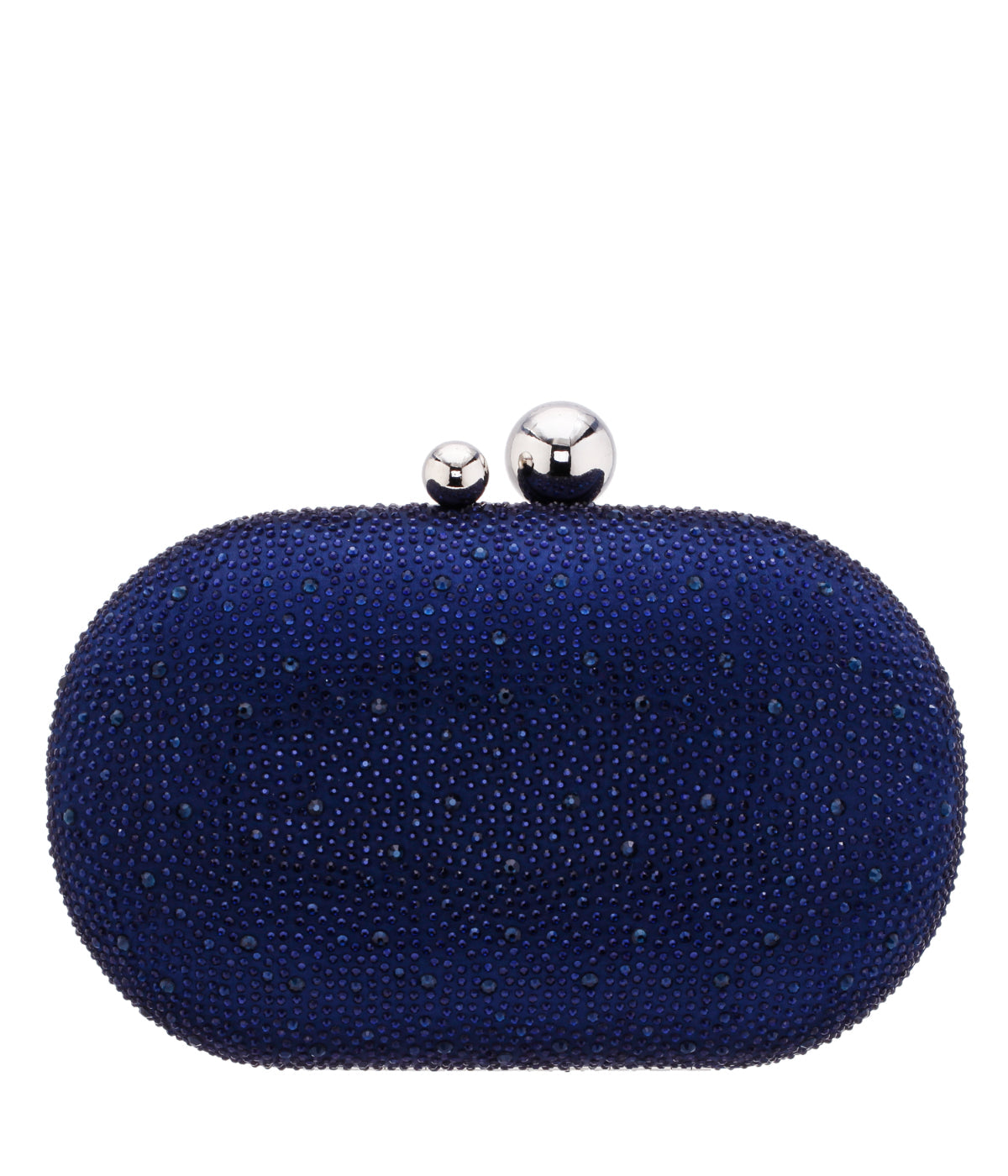 Xio All Over Crystal Minaudiere Navy