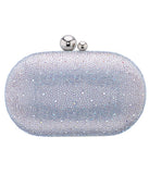 Xio All Over Crystal Minaudiere White Ab