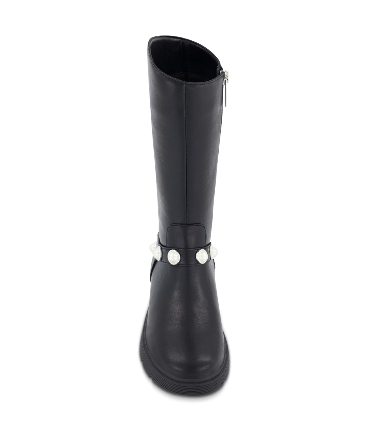 Poppy Pearl Tall Boot Black