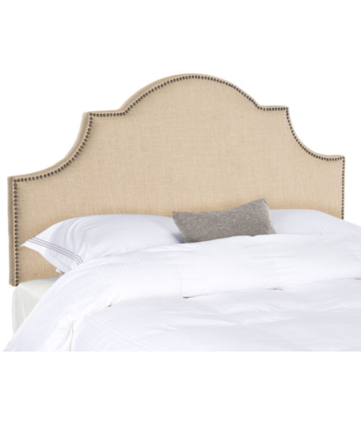 Hallmar Arched Headboard Hemp/Gold