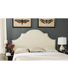 Hallmar Leather Headboard Flat Cream