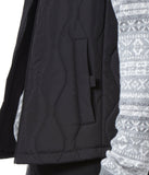 Hampden Lava Quilt Vest Black