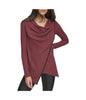  Andrew Marc Women's Draped Thermal Tunic Rust