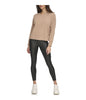  Andrew Marc Women's Brushed Rib Pullover Camel