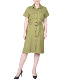 Short Sleeve Safari Style Dress