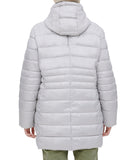 Windsor Faux Parka Plus Size Light Grey