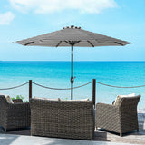 9 ft Outdoor Patio Market Table Umbrella with Tilt & Crank