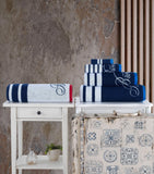 Nautical Blanket Stripe Bath Mat