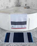 Nautical Blanket Stripe Bath Mat