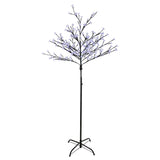 6' Pre-Lit Slim LED Lighted Cherry Blossom Artificial Tree - Pure White Lights