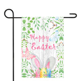 Happy Easter Bunny Ears Garden Flag