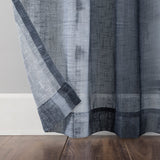 Shibori Stripe Linen Blend Curtain