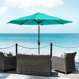 9 ft Outdoor Patio Market Table Umbrella with Tilt & Crank