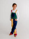 Patchwork Corduroy Overalls