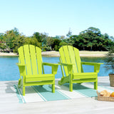 Outdoor Folding Adirondack Chair, Set of 2