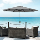 9 ft Outdoor Patio Market Table Umbrella with Tilt & Crank