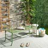 Arona Wrought Iron Outdoor Garden Bench