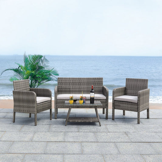 Aboka 4 Piece Living Set