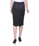 Petite Knee Length Double Knit Skirt