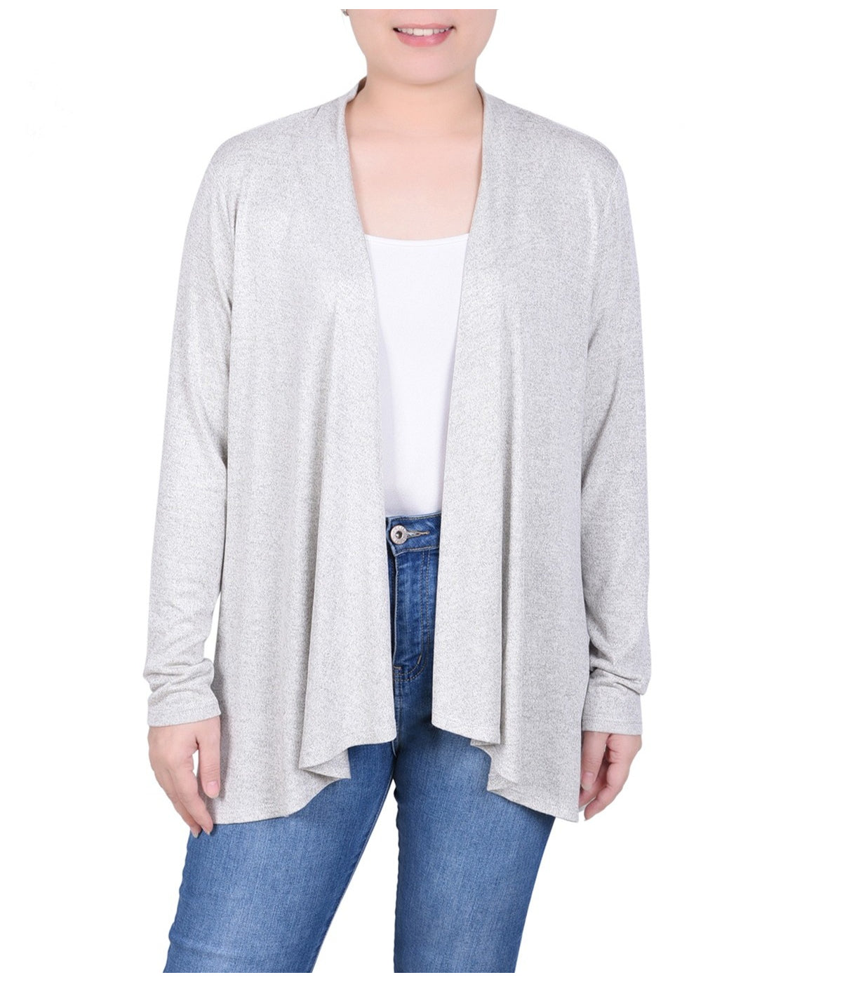 Petite Long Sleeve Swing Cardigan