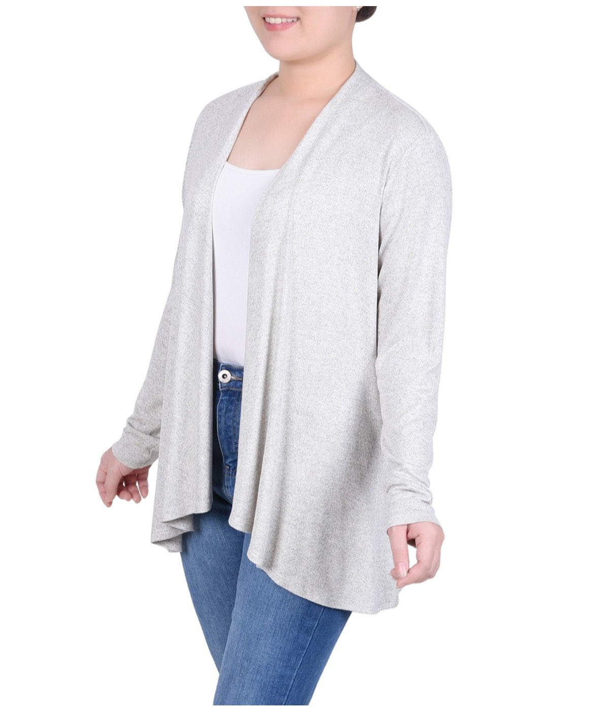 Petite Long Sleeve Swing Cardigan