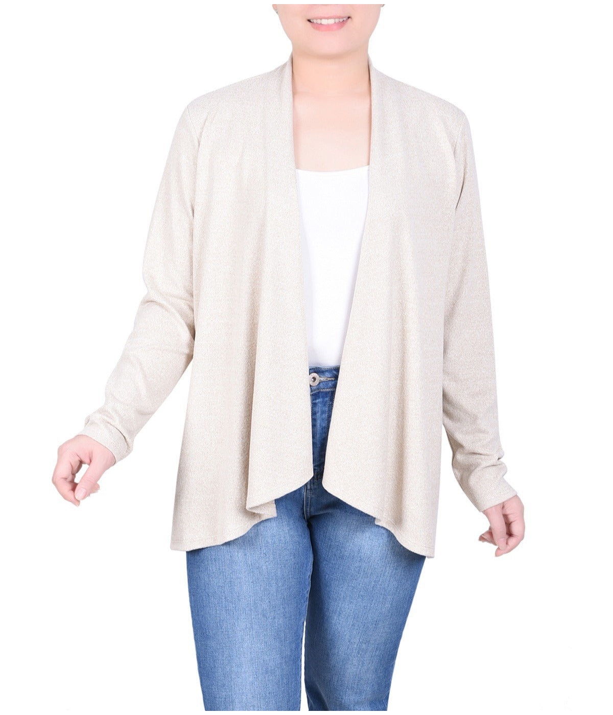 Petite Long Sleeve Swing Cardigan