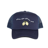 TRUCKER HAT NAVY WHEN LIFE