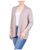 Petite 3/4 Sleeve Solid Cardigan