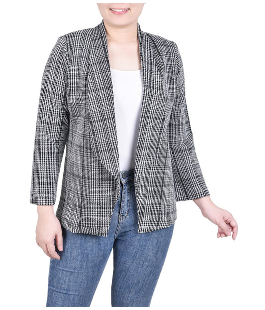 Petite Long Sleeve Ponte Jacket