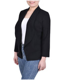 Petite Long Sleeve Ponte Jacket