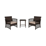 3-Piece Outdoor Patio Seating Conversation Set