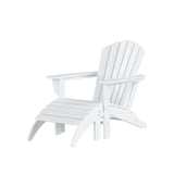 Altura Outdoor Adirondack Chair with Ottoman 2-Piece Set