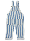 Wide Stripe Denim Overalls