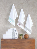 Rope Stripe Border 6 Piece Towel Set