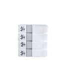 Rope Stripe Border 4 Piece Hand Towel Set