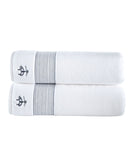 Rope Stripe Border 2 Piece Bath Sheet Set