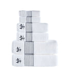 Rope Stripe Border 6 Piece Towel Set