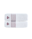 Rope Stripe Border 2 Piece Bath Towel Set