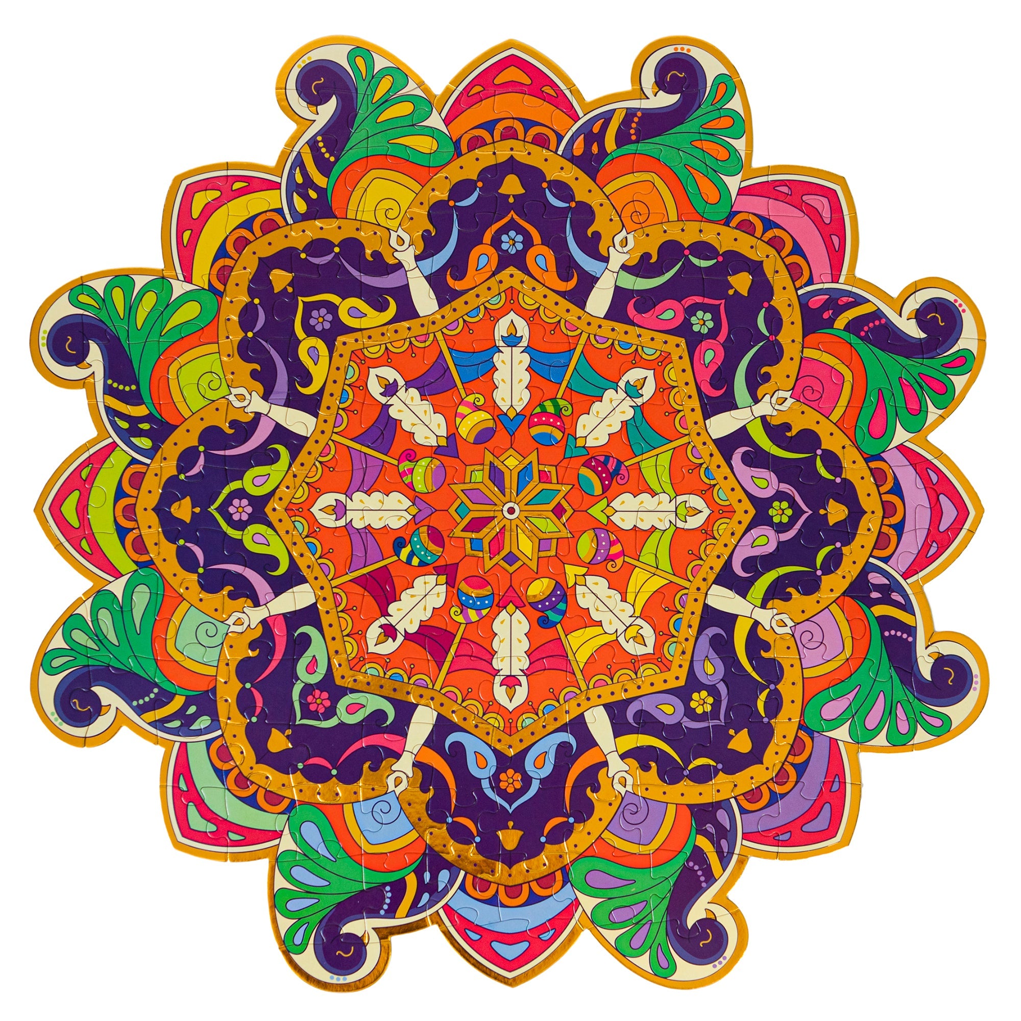 Kulture Khazana Family Rangoli Diwali Puzzle, 150 Pieces