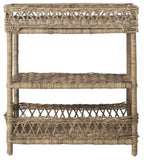 Ajani Rattan 3 Tier Accent Table