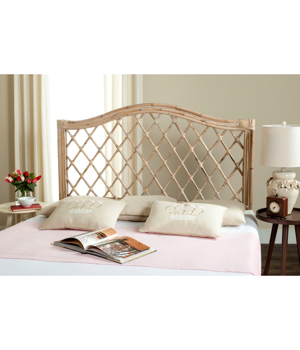 Gabrielle Headboard White Washed