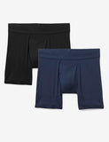 Men's Second Skin 6' Boxer Brief 2-Pack-Black / Blue