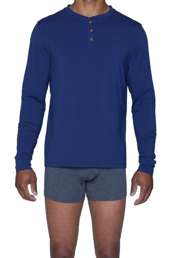 Henley-Long-Sleeve-Deep space blue-S-1