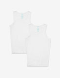 Men's Second Skin Tank Top Stay-Tucked 2-Pack-White