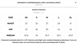 BloqUV Women's UPF 50+ Sun Protection Compression Long Leggings