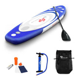 11' Inflatable Stand Up Paddle Board Surfboard Sup With Bag Adjustable Paddle Fin