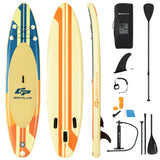 11Ft Inflatable Stand Up Paddle Board Surfboard With Bag Aluminum Paddle Pump