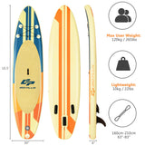 10.5Ft Inflatable Stand Up Paddle Board Surfboard With Bag Aluminum Paddle Pump