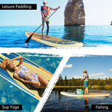 10.5Ft Inflatable Stand Up Paddle Board Surfboard With Bag Aluminum Paddle Pump